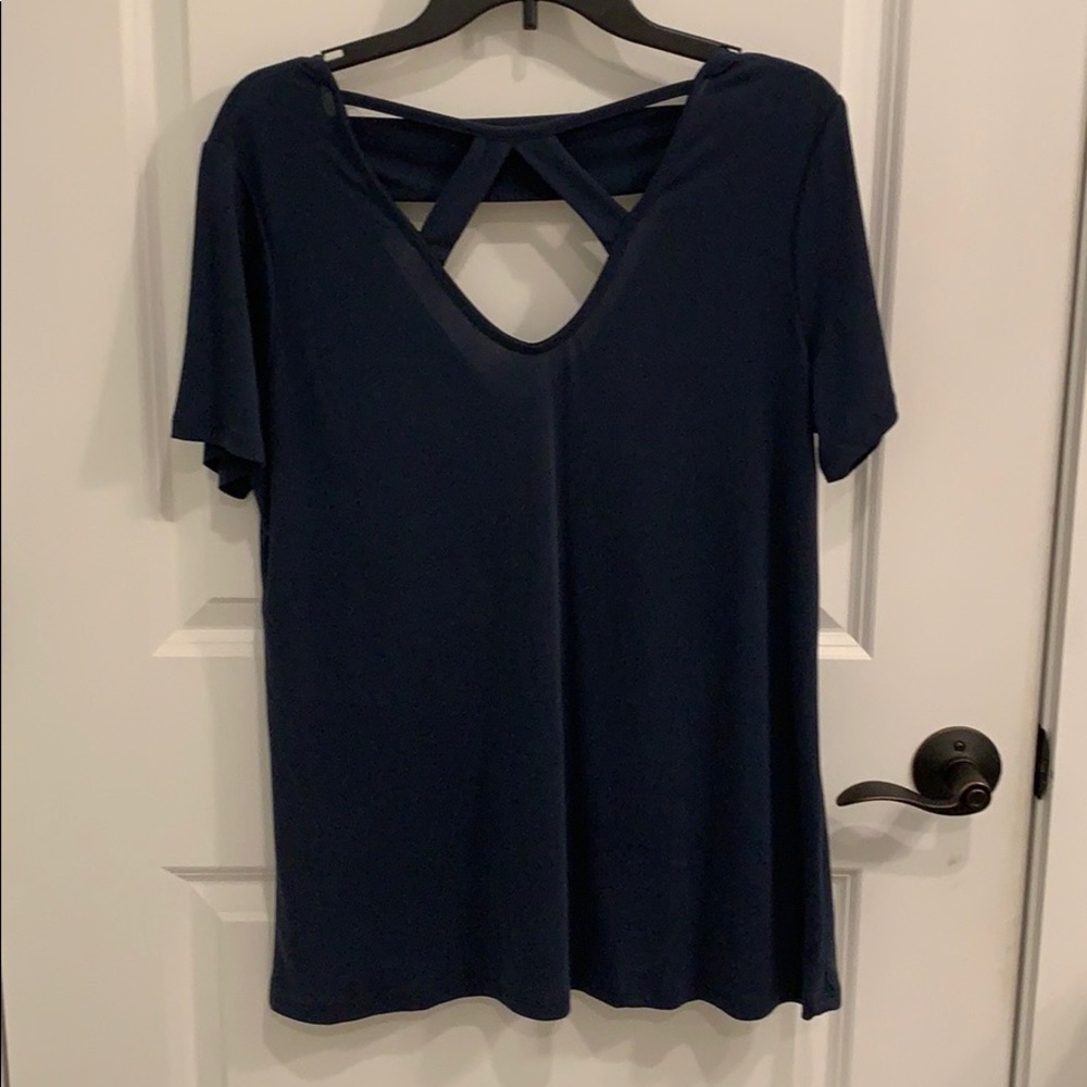 Navy blouse